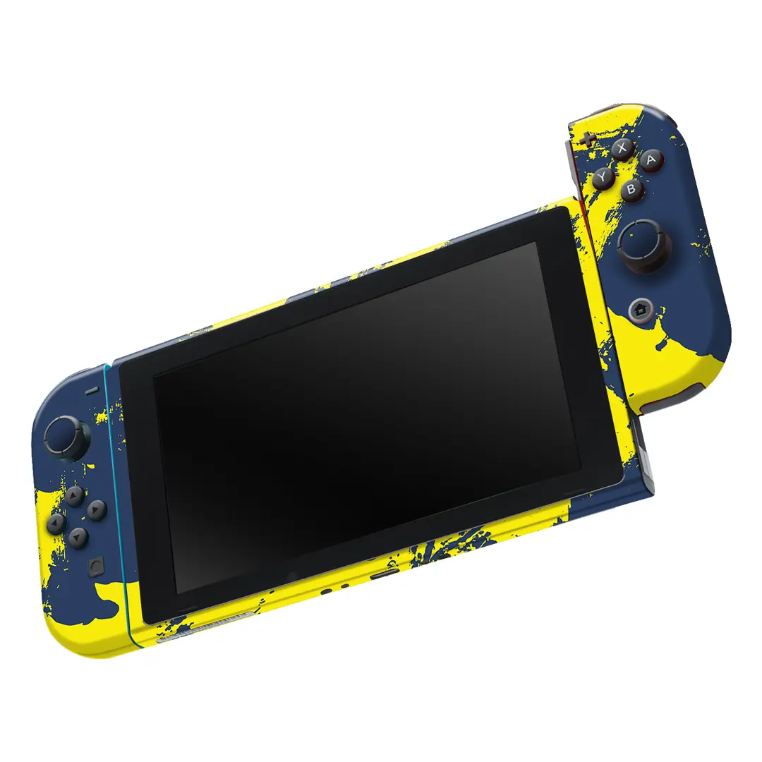Nintendo Switch Kaplama Sarı Lacivert - PapsCover
