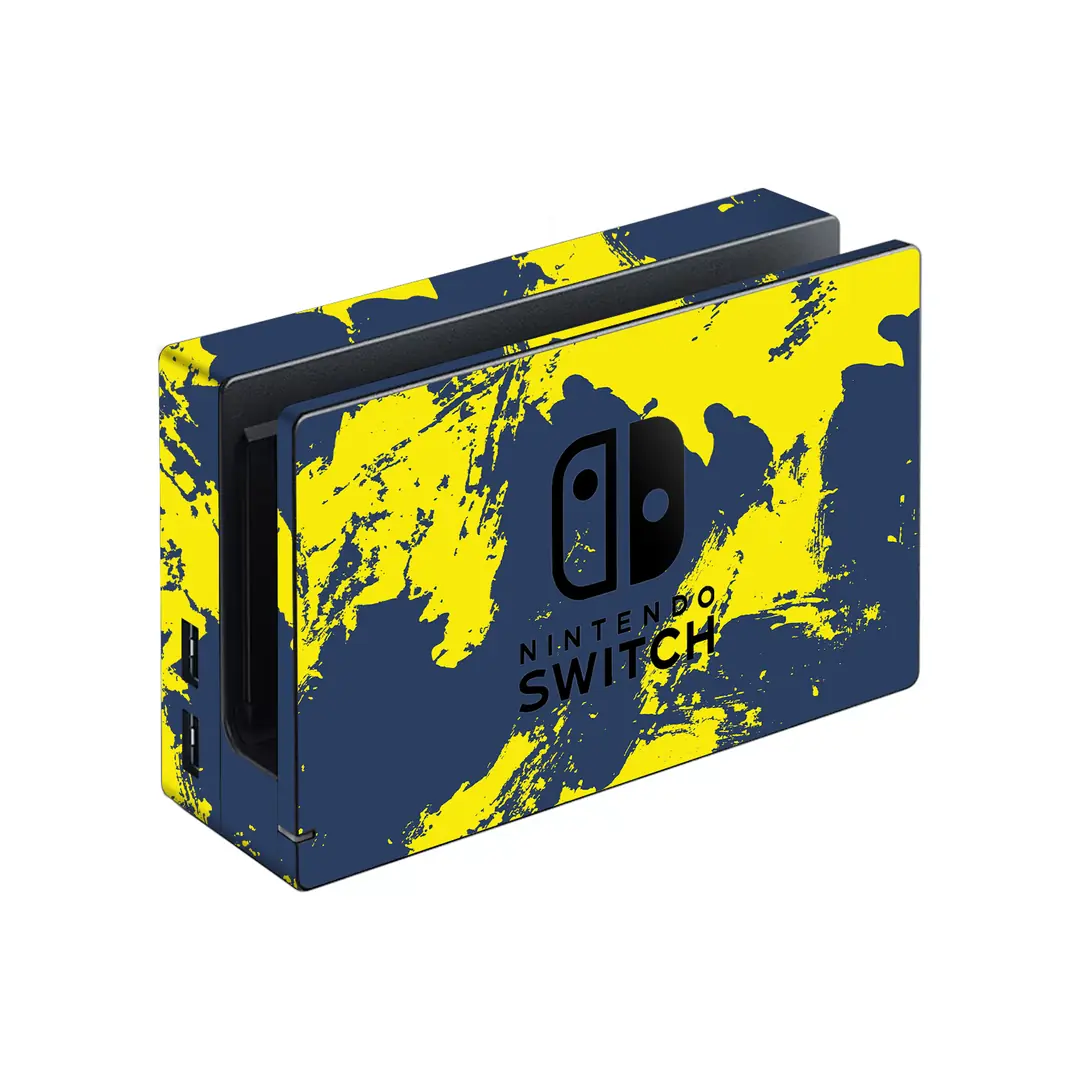 Nintendo Switch Kaplama Sarı Lacivert - PapsCover