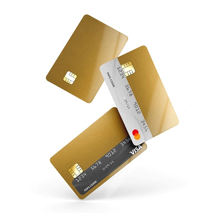 Kredi Kartı Kaplama / Sticker - Metalik Altın