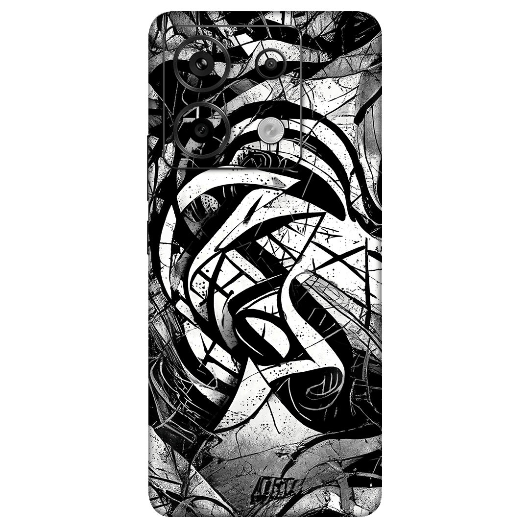 Redmi Note 13 Pro 5G Kaplama Monochrome Grafiti