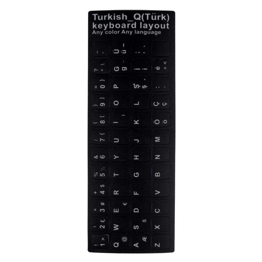 Türkçe Karakter Klavye Tuş Koruyucu Sticker