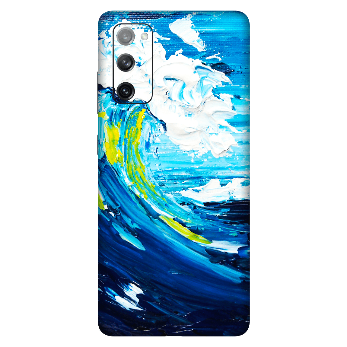 Samsung S20 FE Kaplama Yağlı Boya Dalgalar