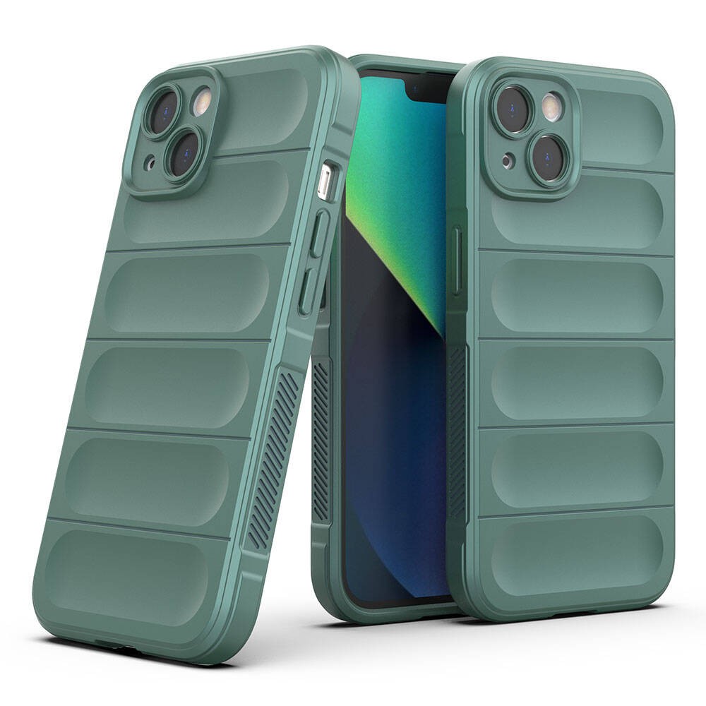 iPhone 13 Kılıf Esnek TPU Oyuklu Arka Yüzey Tasarımlı Etnik Silikon