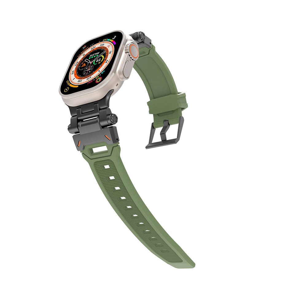 Watch 44mm KRD-108 Metal Başlıklı Silikon Kordon