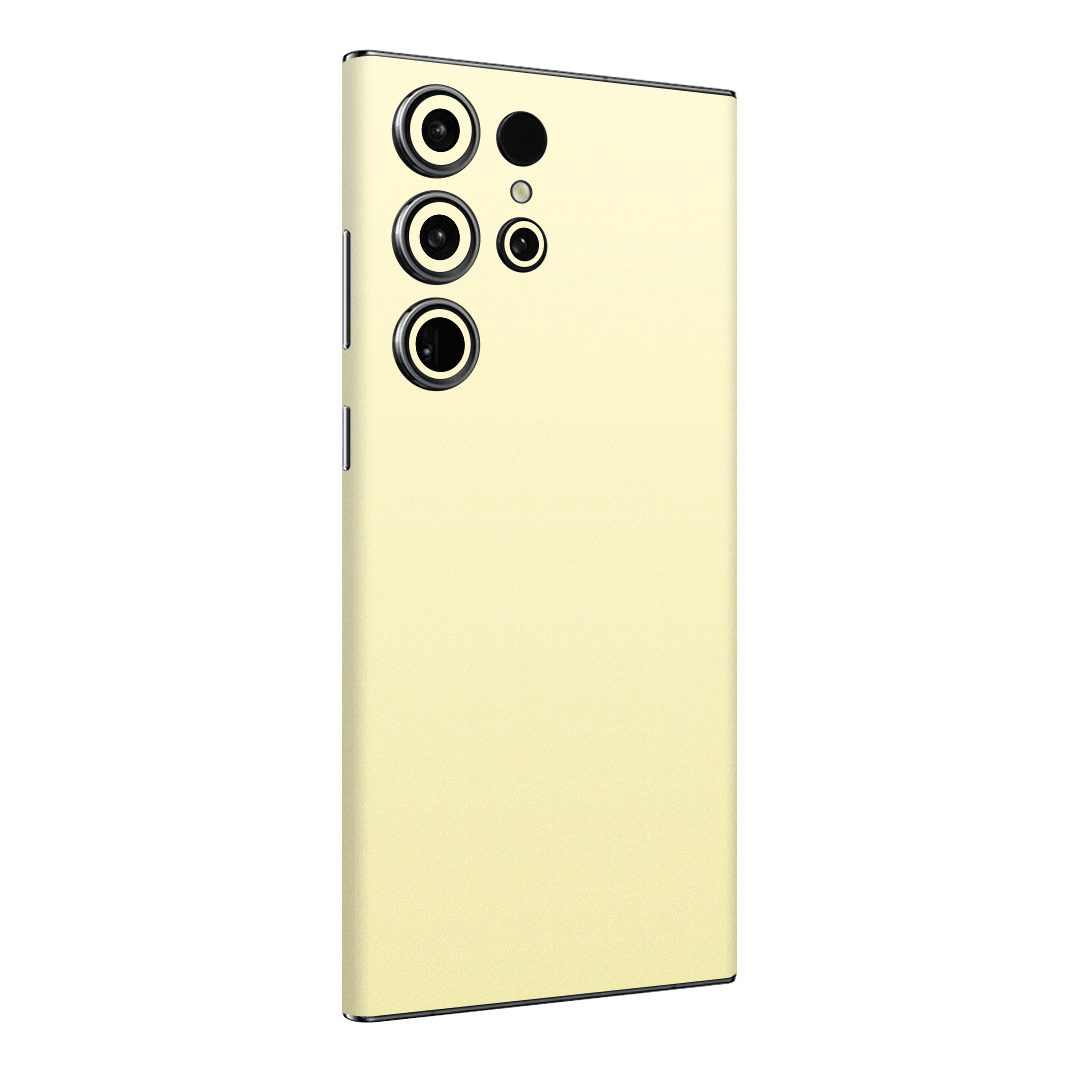 Samsung S23 Ultra Kaplama Açık Sarı