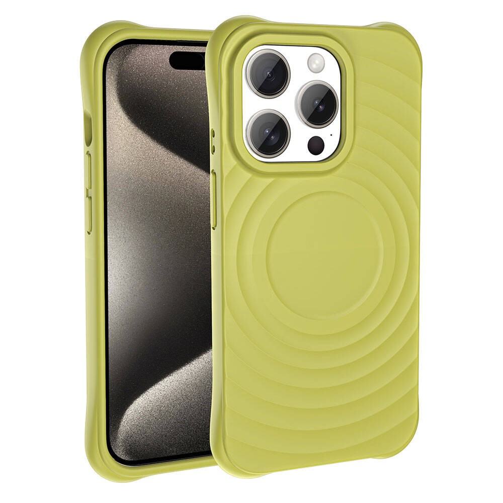iPhone 15 Pro Max M-safe Şarj Özellikli Airbagli Mat Görünümlü Hepi