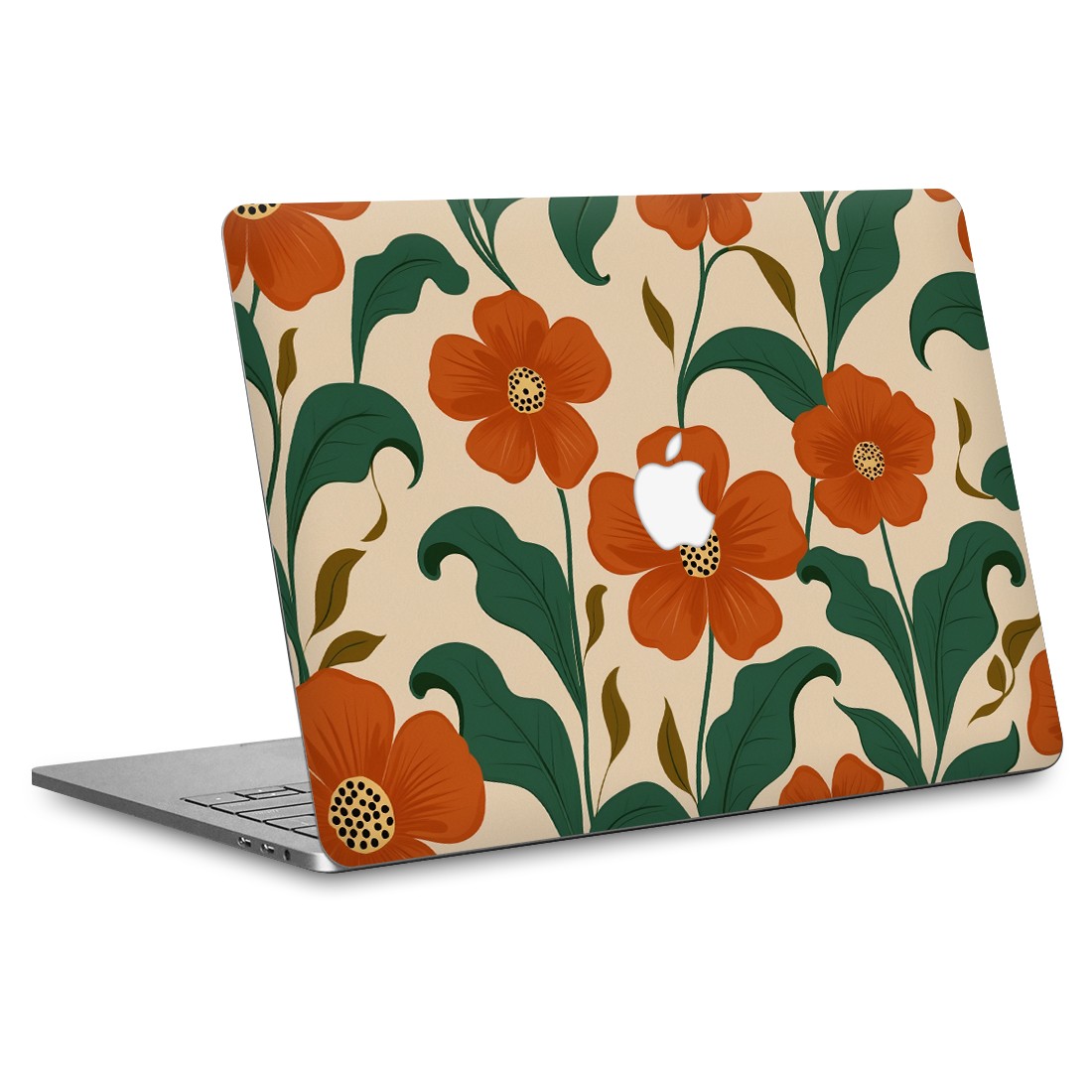 MacBook Air 13" (2018-2019) Kaplama - Kırmızı Çiçek