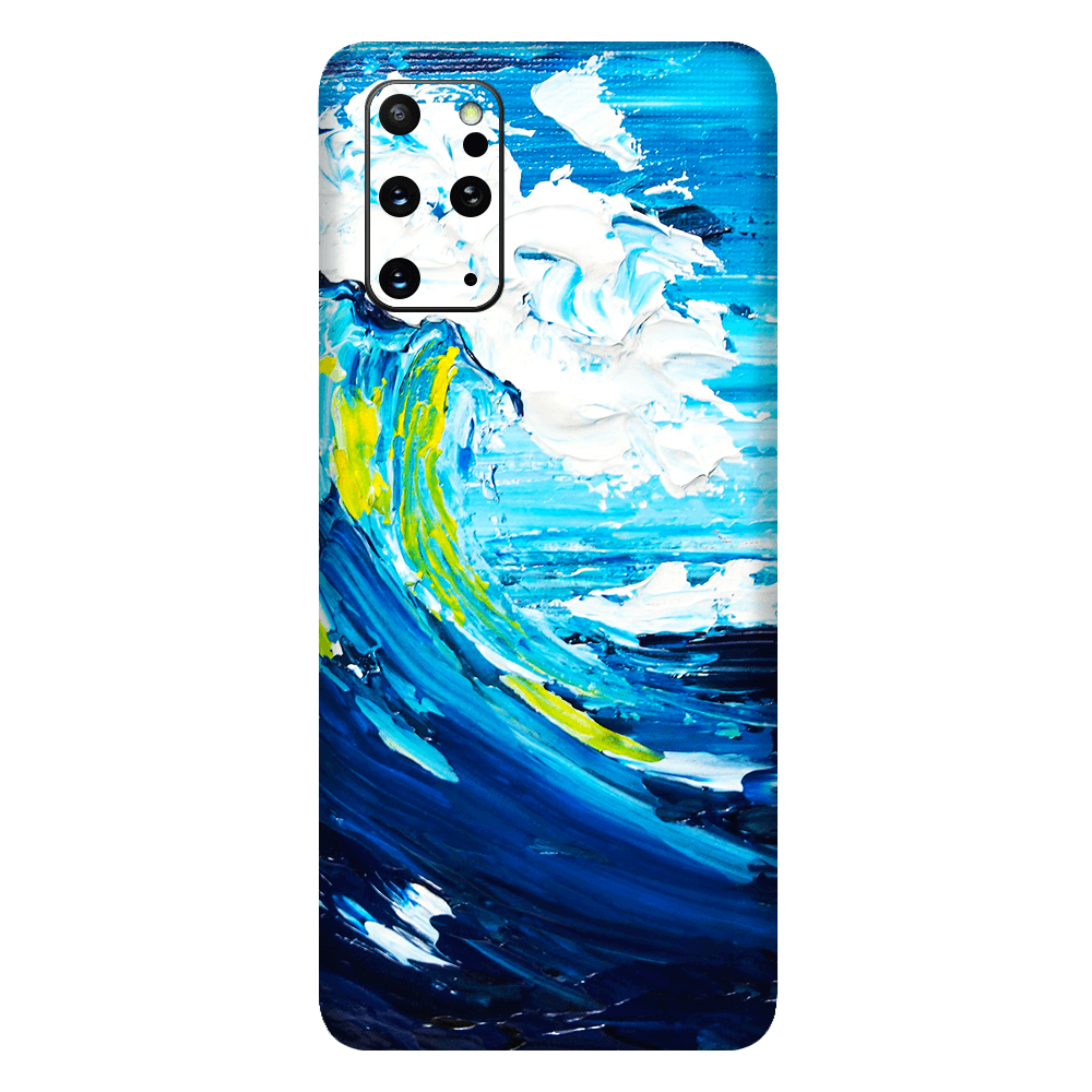 Samsung S20 Plus Kaplama Yağlı Boya Dalgalar