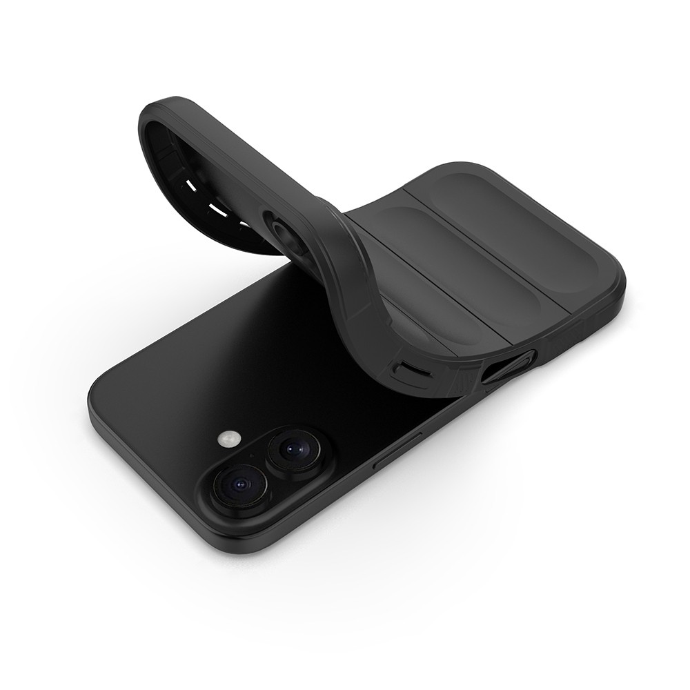 iPhone 16 Kılıf Esnek TPU Oyuklu Arka Yüzey Tasarımlı Etnik Silikon
