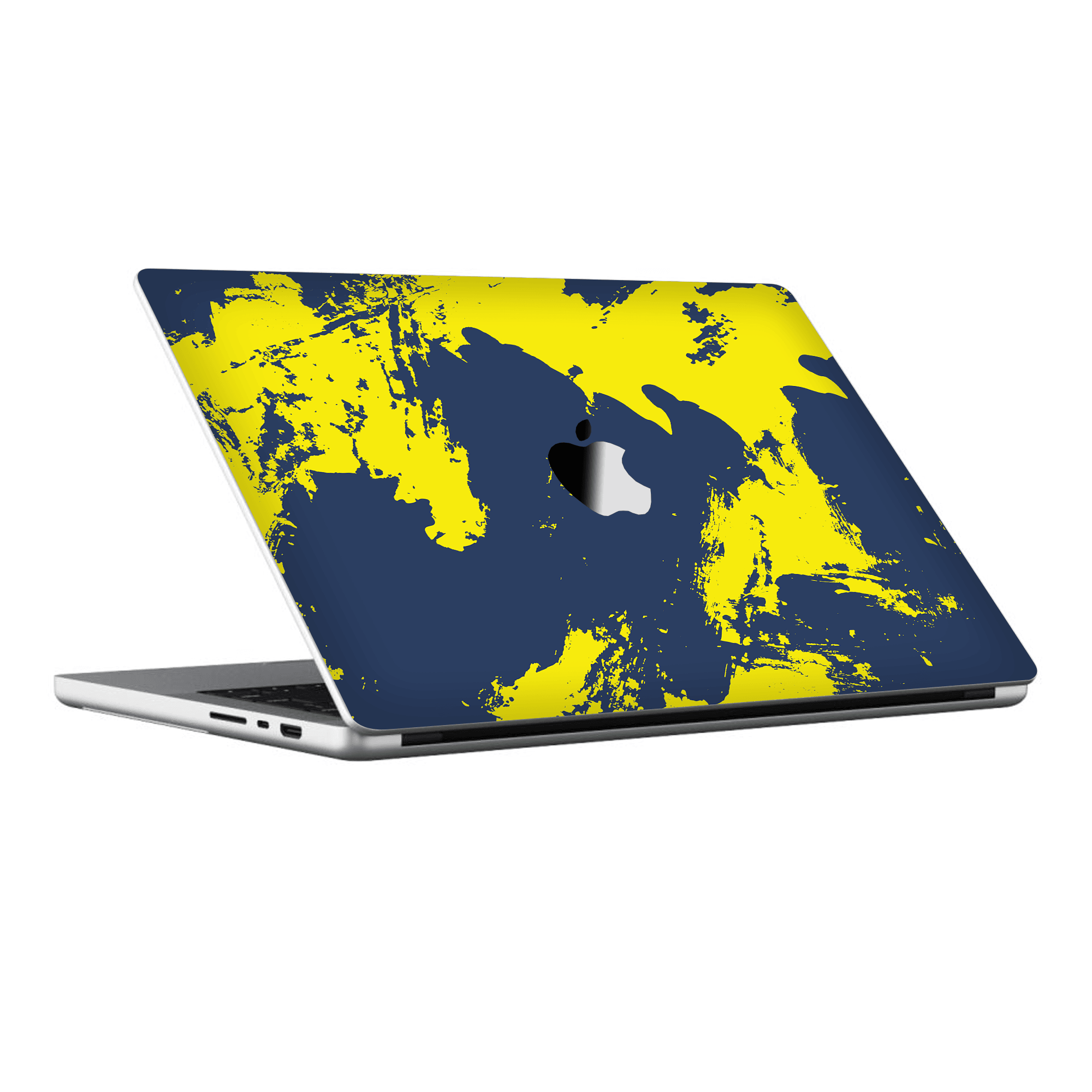 Macbook Pro 14" (2021 M1) Kaplama - Sarı Lacivert