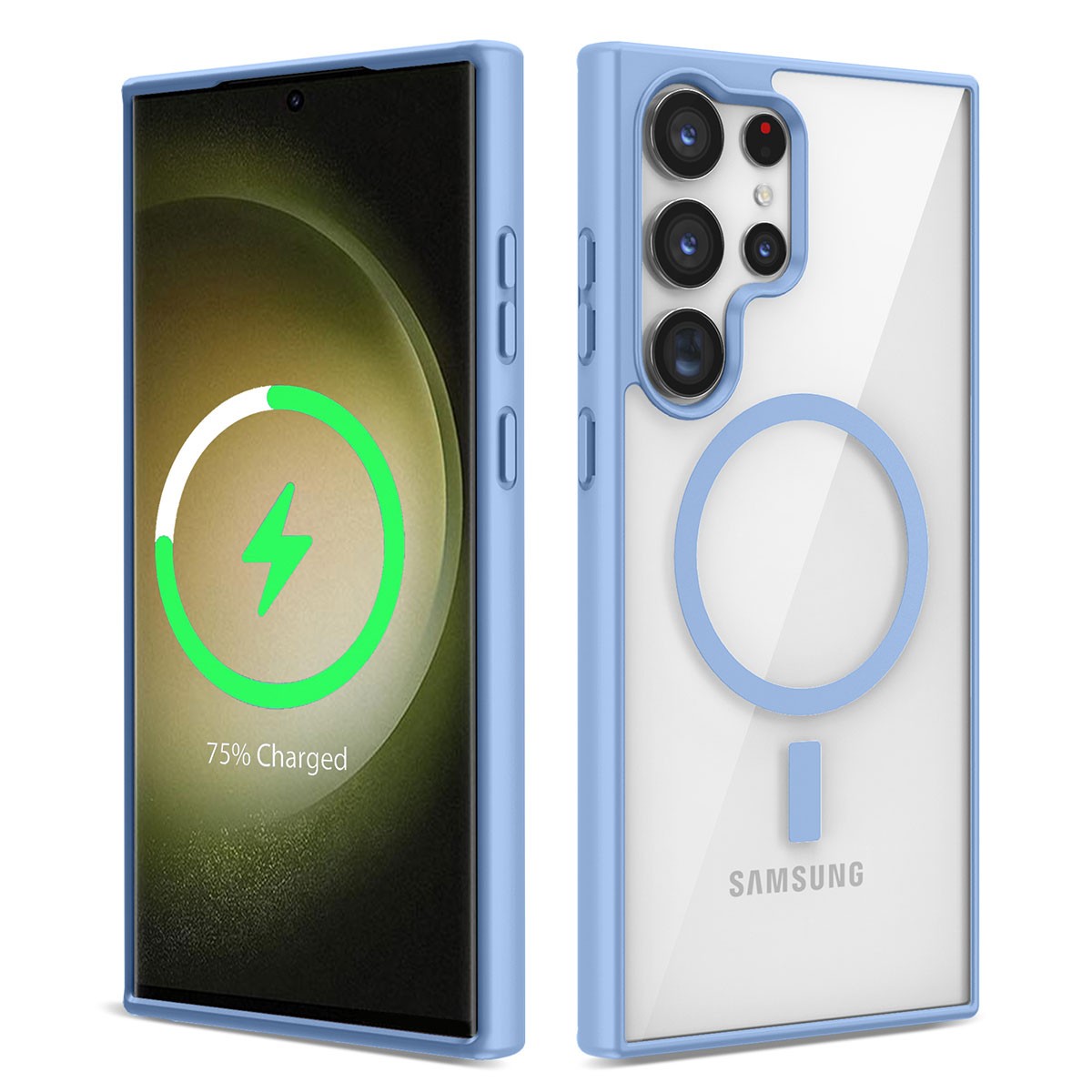 Galaxy S22 Ultra Kılıf M-safe Wireless Şarj Özellikli Silikon Ege