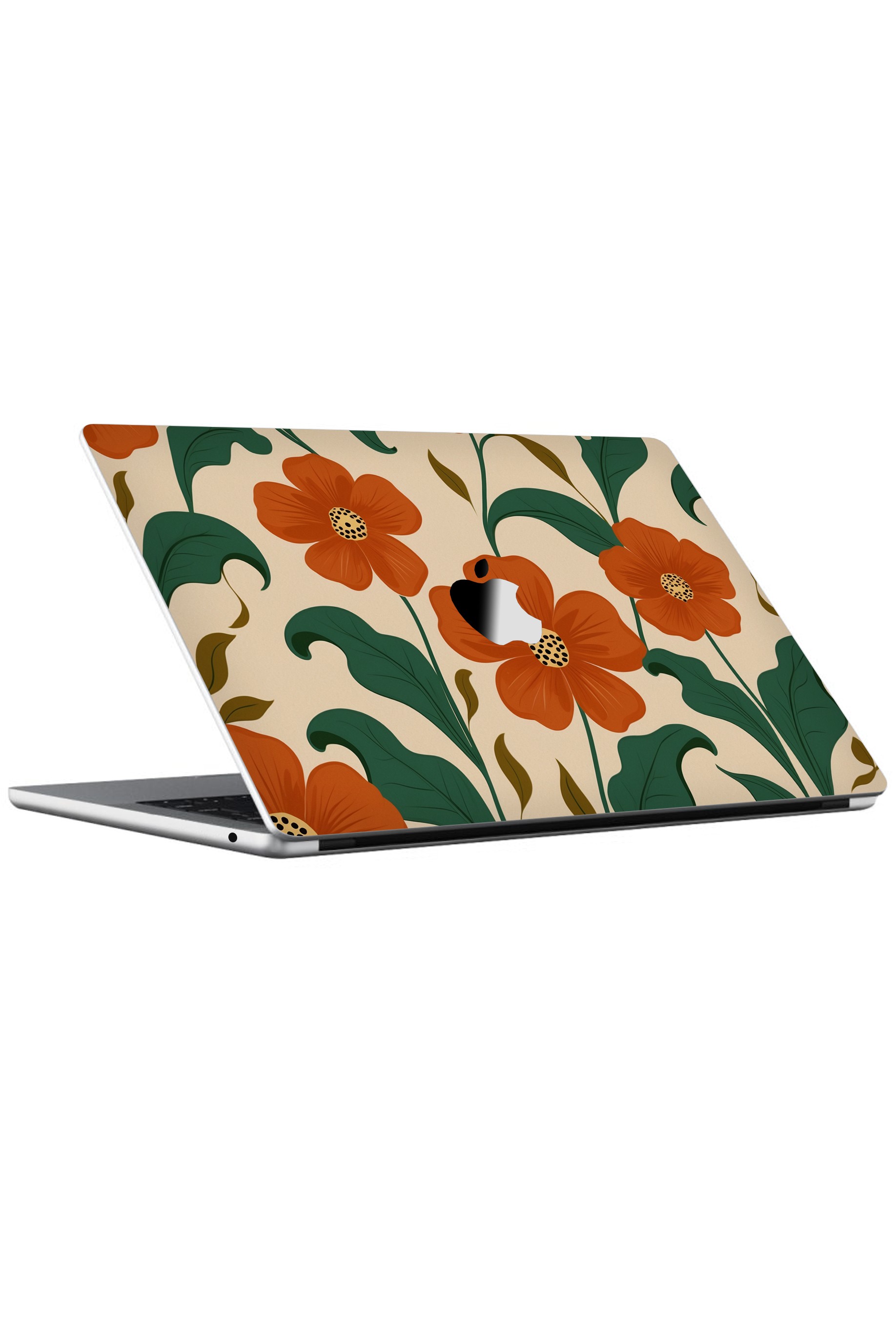 MacBook Air 13" (2024 M3) Kaplama - Kırmızı Çiçek