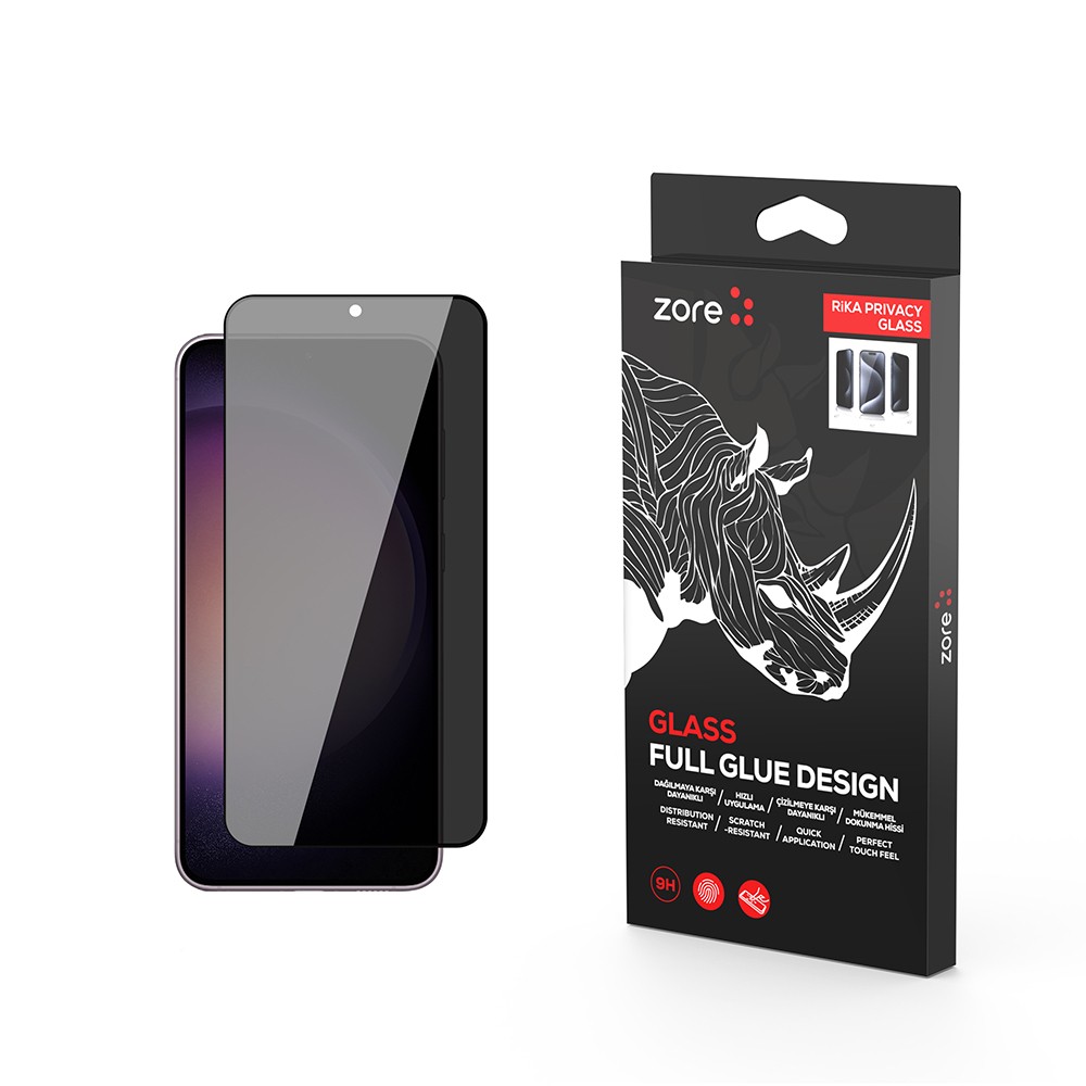 Galaxy S22 Rika Premium Privacy Temperli Cam Ekran Koruyucu