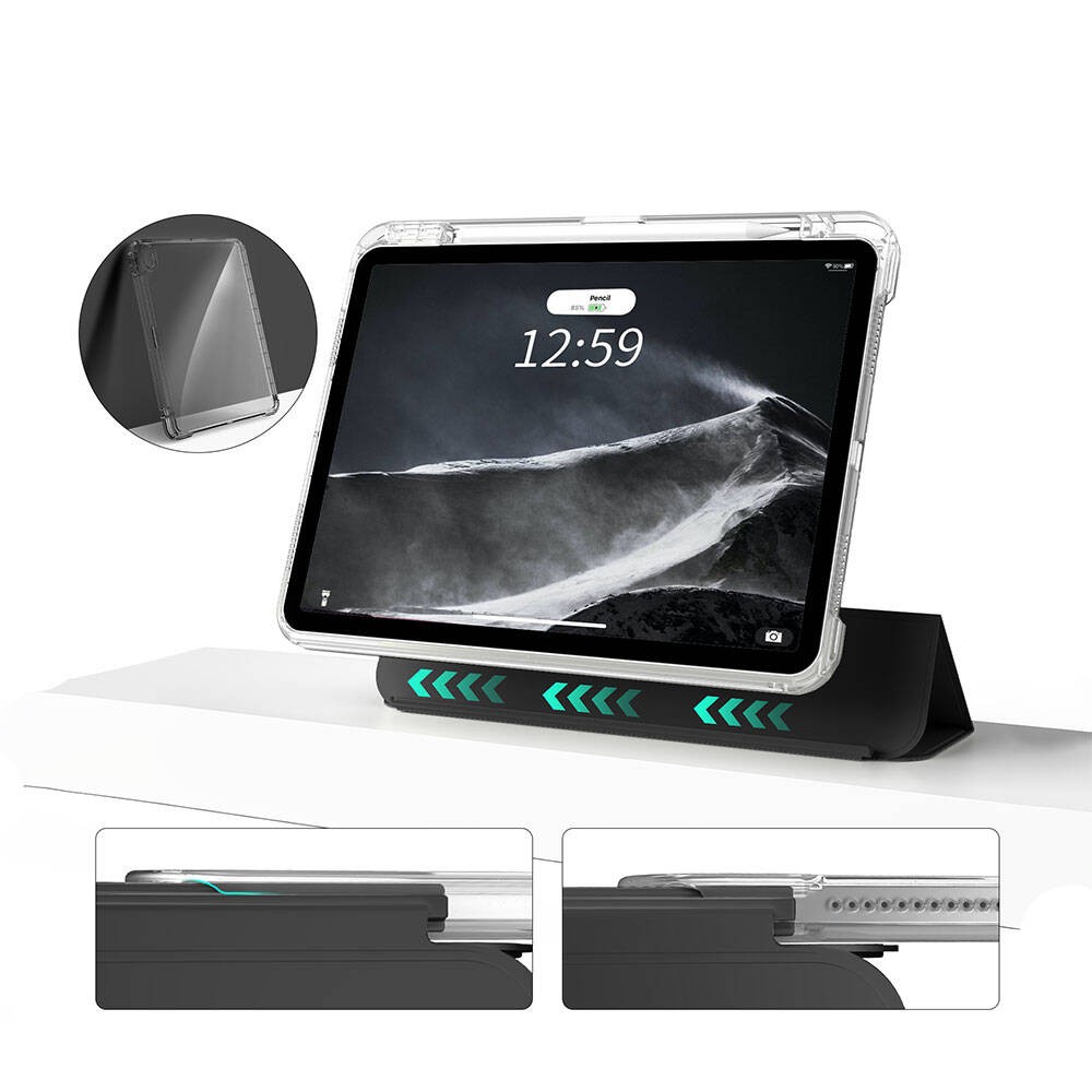 iPad Air 11 2025 M3 Kılıf Magnetik Ayrılabilen Airbagli Sliding Tablet Kılıfı
