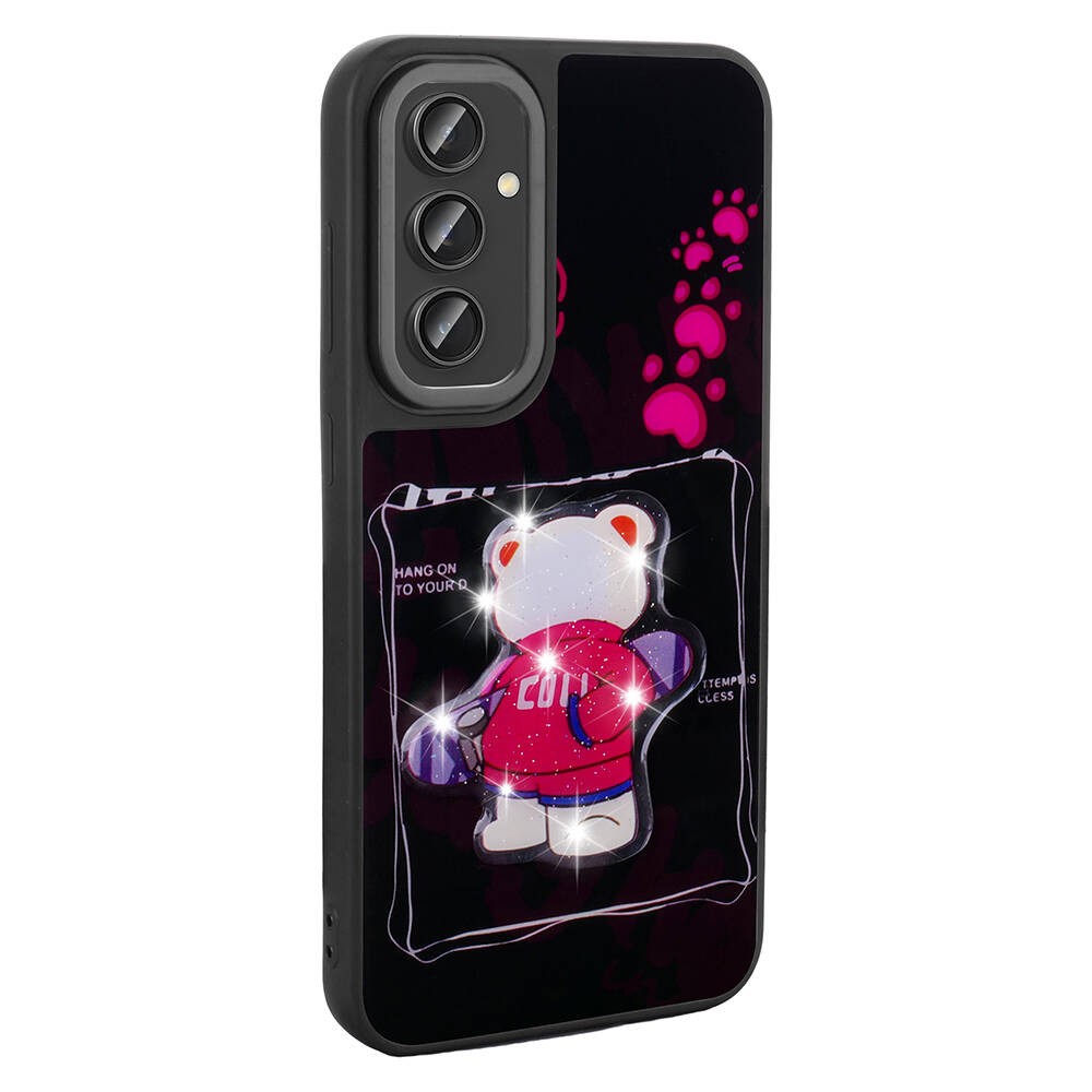 Galaxy S24 Kılıf Parlayan Kabartmalı İkonik Figürlü Amas Silikon