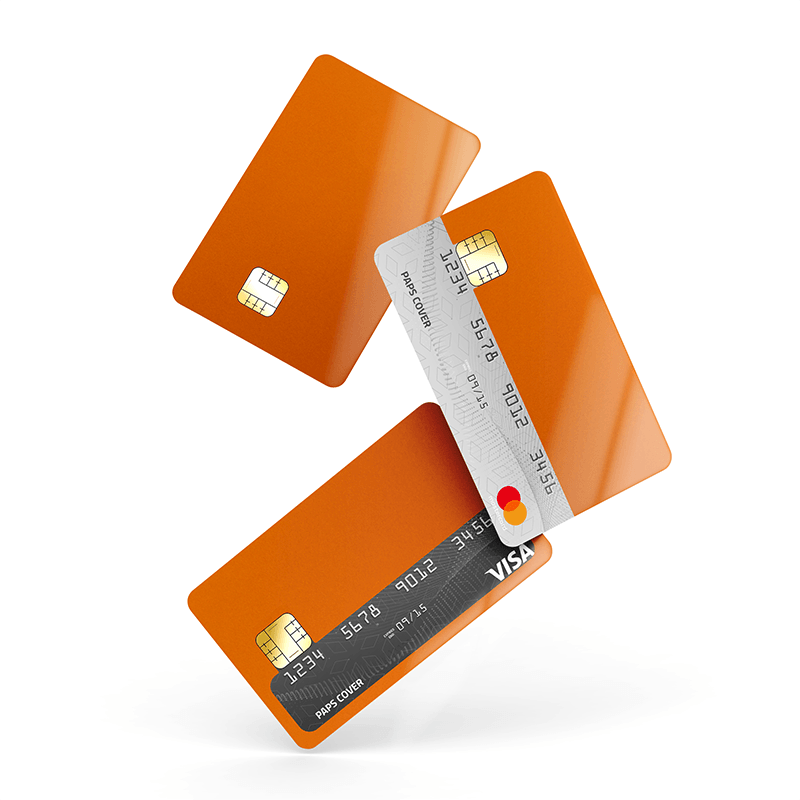 Kredi Kartı Kaplama / Sticker - Bakır Turuncu