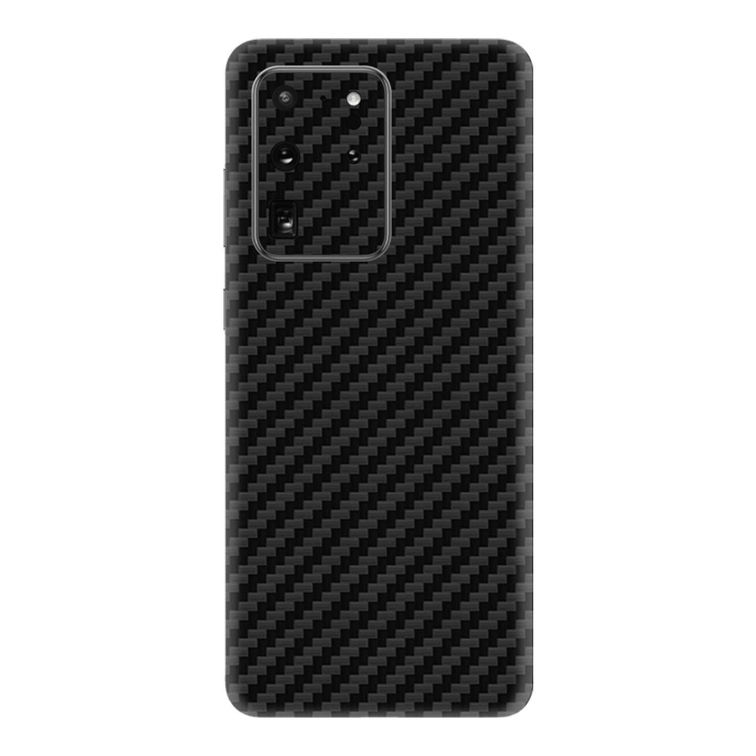 Samsung S20 Ultra Kaplama Siyah Karbon Fiber