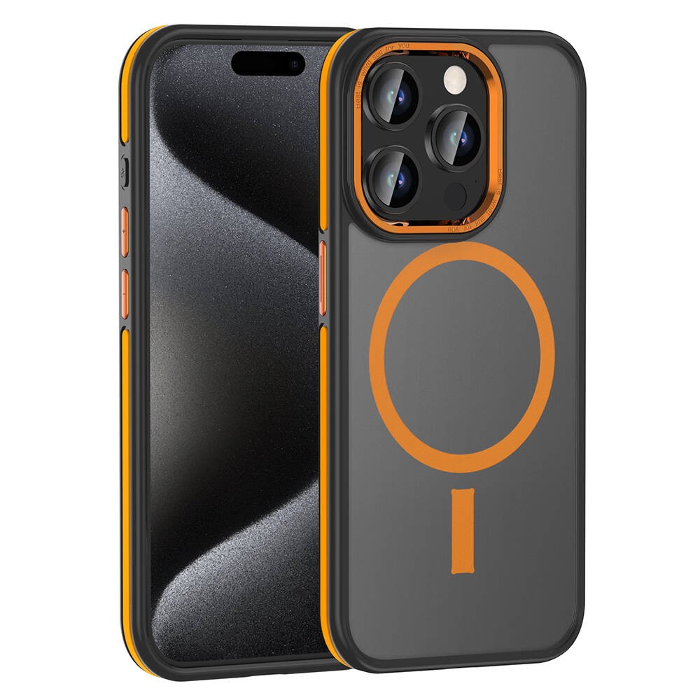 iPhone 15 Pro Max Kılıf M-safe Şarj Özellikli Mat Görünümlü Ant