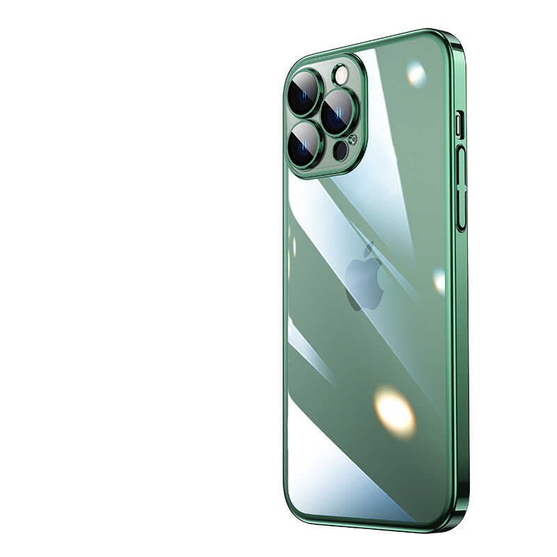 iPhone 13 Pro Kılıf Sert PC Renkli Çerçeveli Riksos