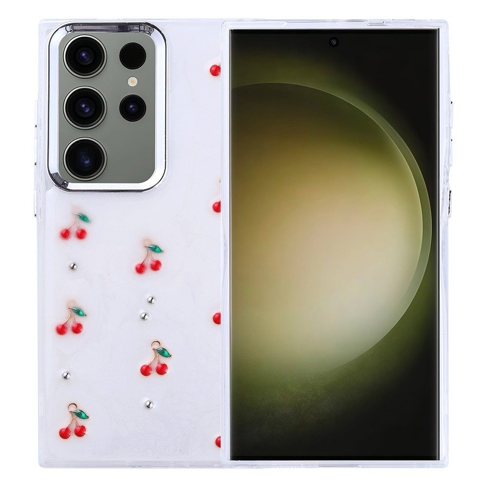 Galaxy S25 Ultra Kılıf Airbag Tasarımlı Simli Şeffaf Kutup