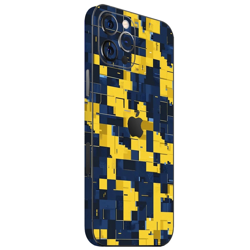 Sarı Lacivert Pixel