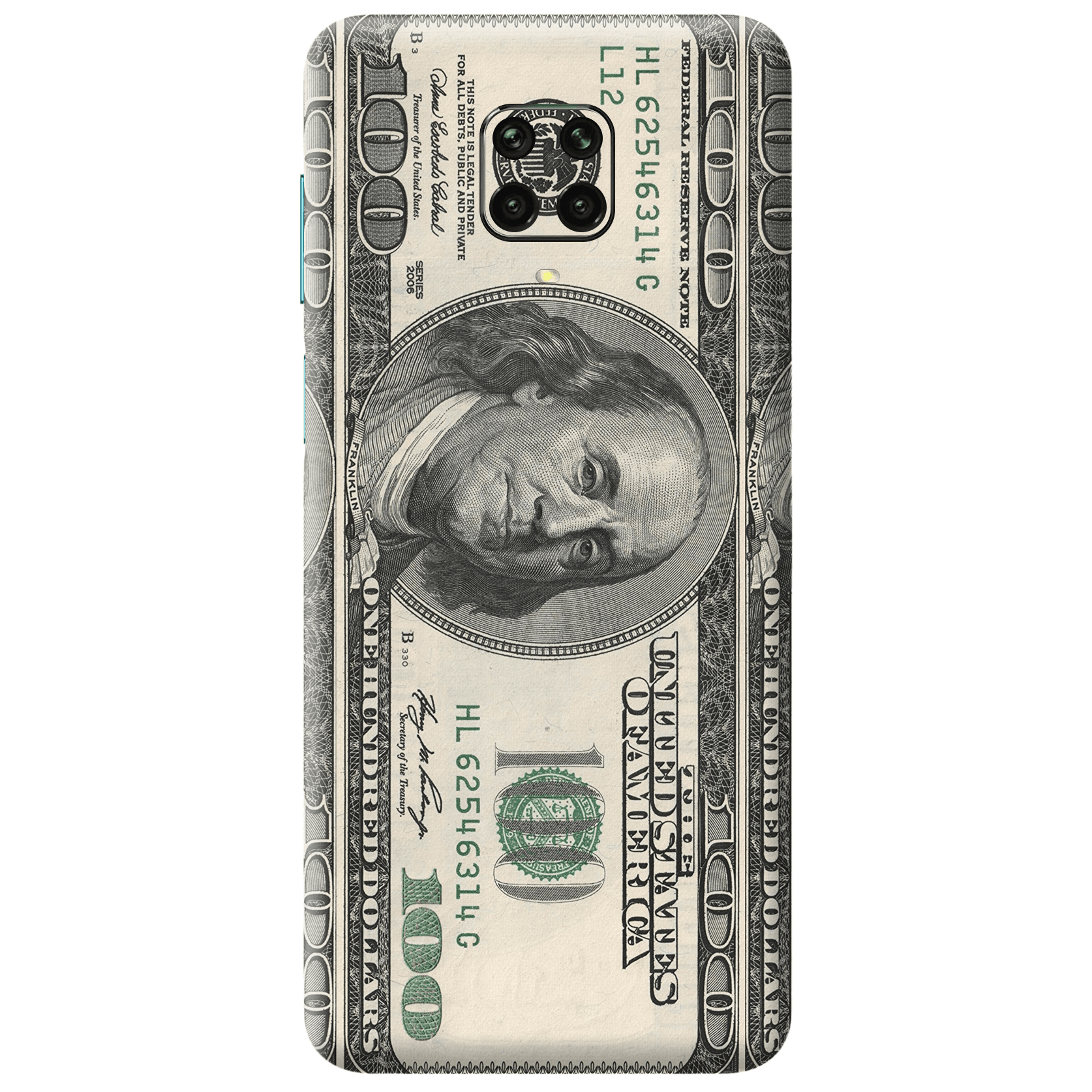 Xiaomi Redmi Note 9s Kaplama Dolar Desenli