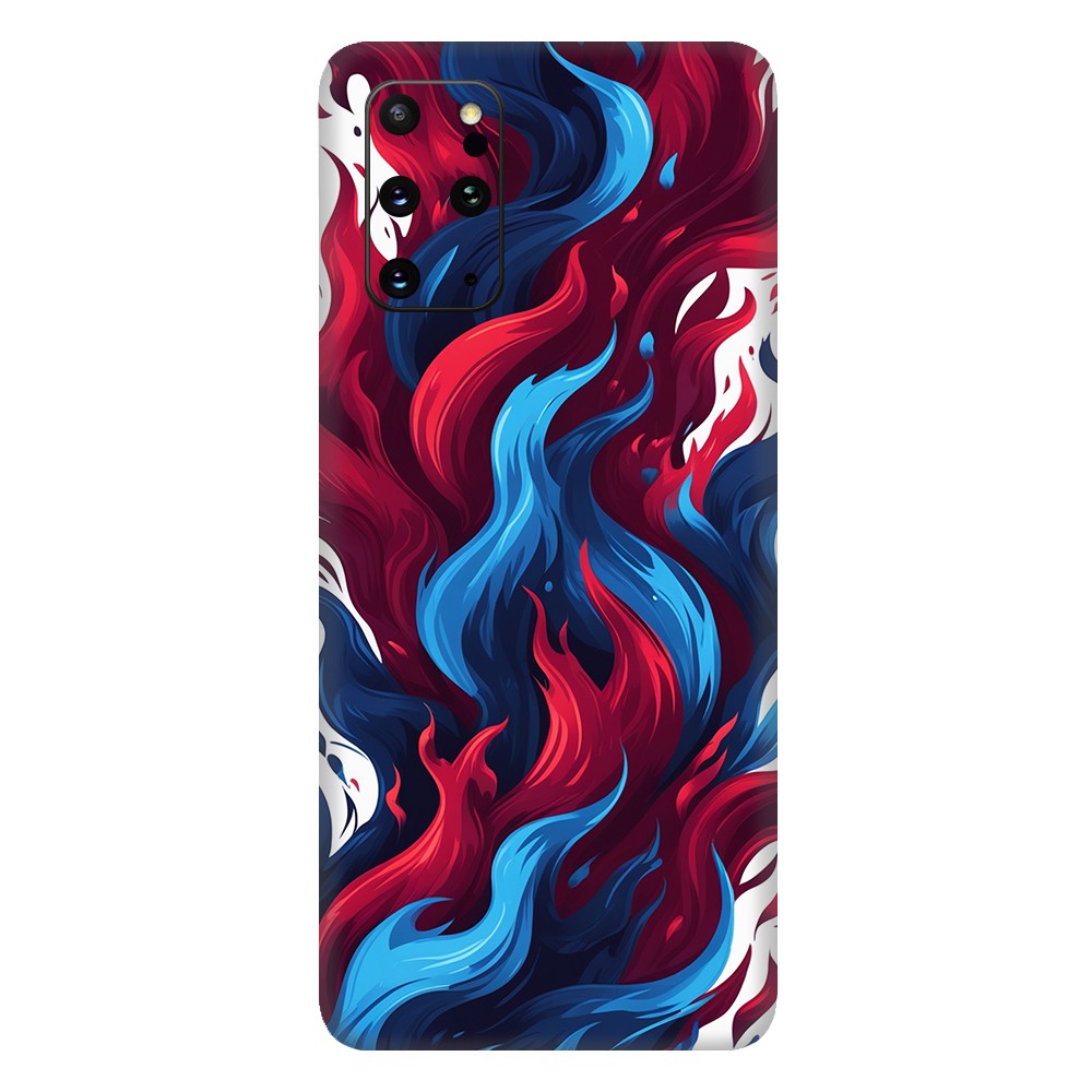 Samsung S20 Kaplama Bordo Mavi Ateş
