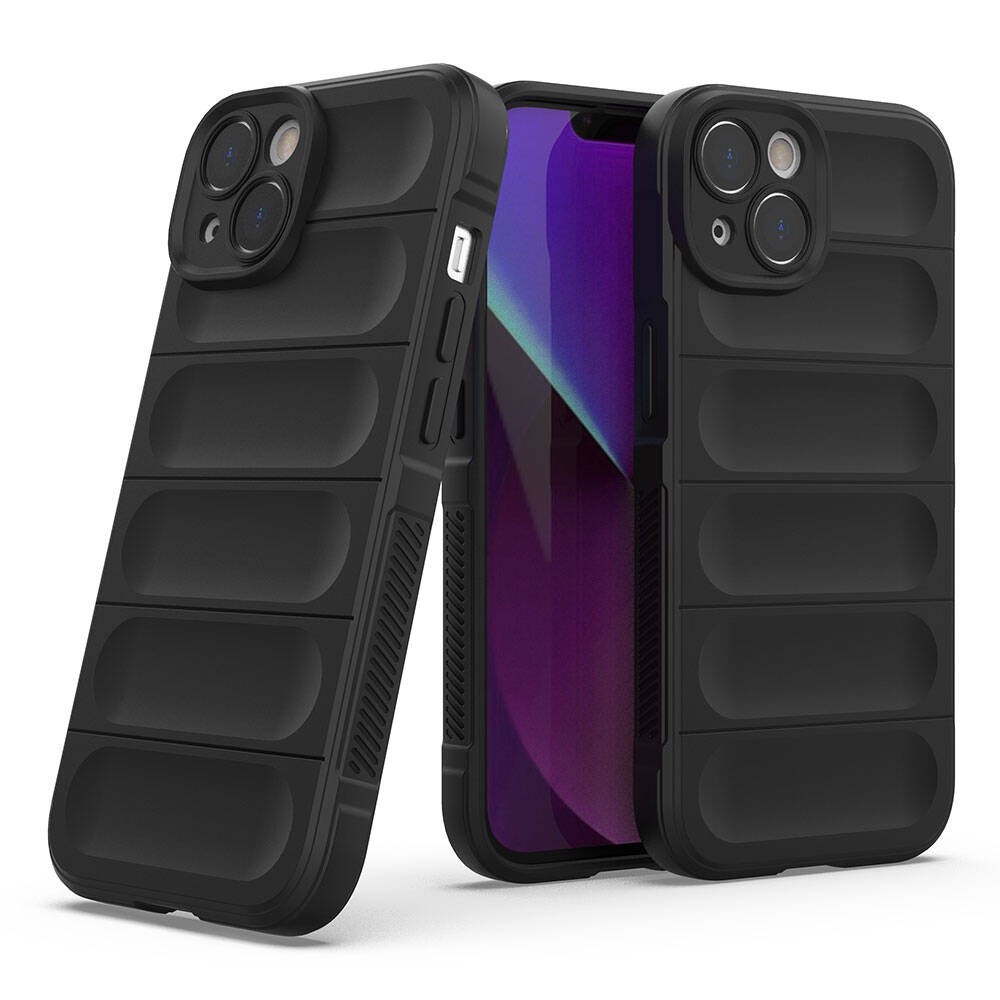 iPhone 14 Kılıf Esnek TPU Oyuklu Arka Yüzey Tasarımlı Etnik Silikon