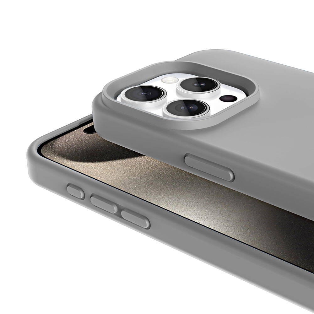 iPhone 15 Pro Max Kılıf M-safe Şarj Özellikli Sıvı Teknolojili Silinebilir Sert Kivi