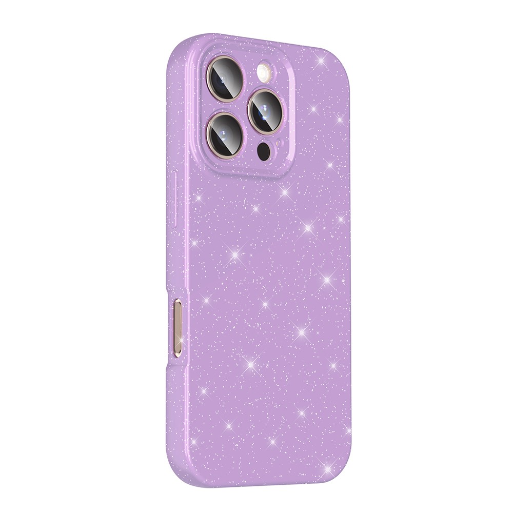 iPhone 16 Pro Kılıf Kamera Korumalı Simli Lüks Koton