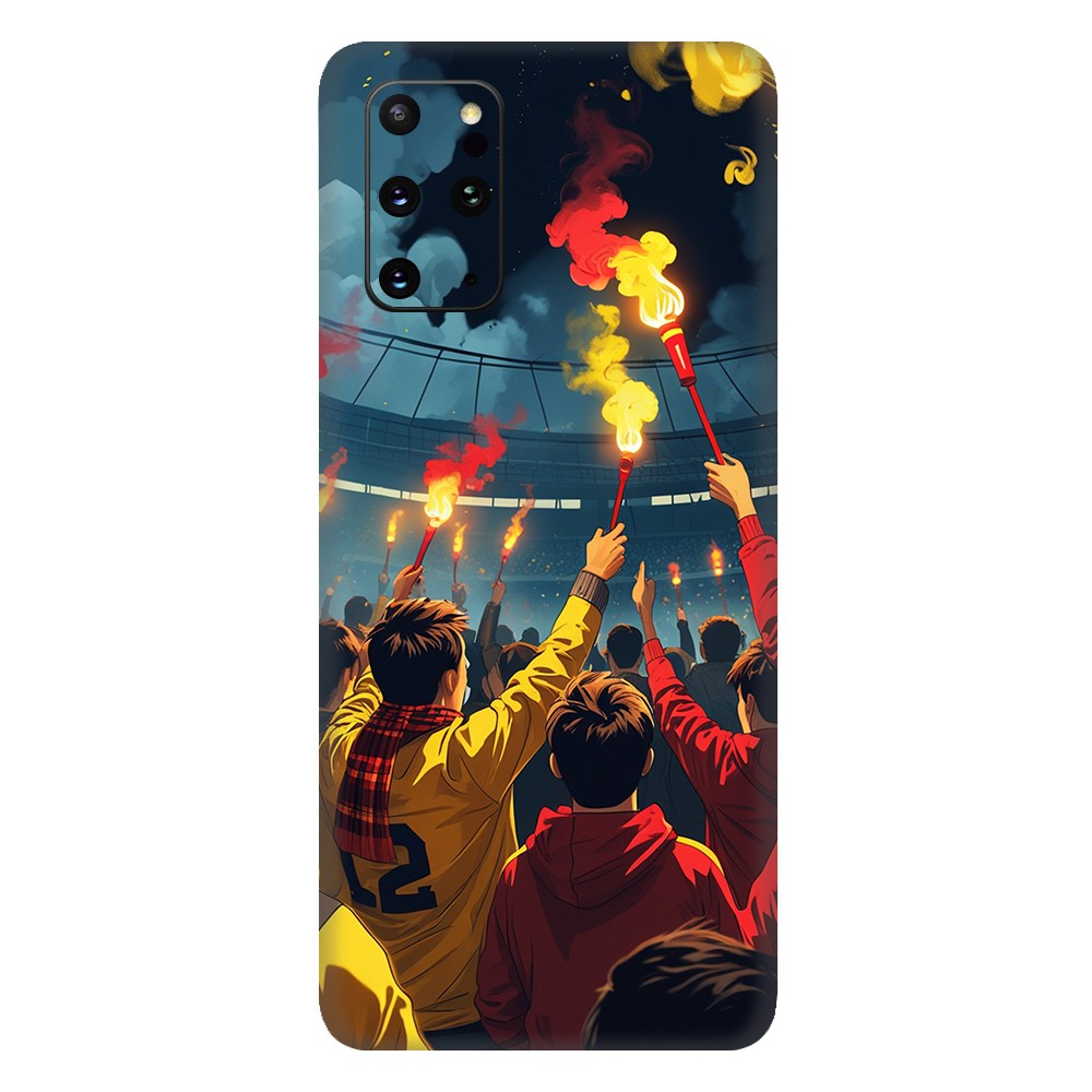 Samsung S20 Plus Kaplama Sarı Kırmızı Taraftar