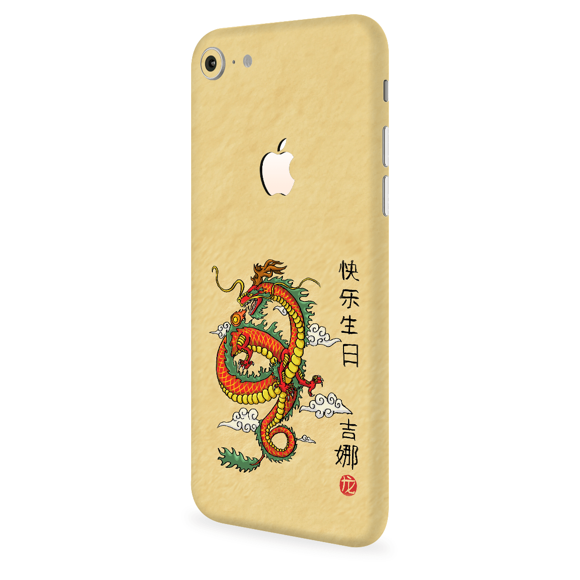 iPhone 8 Kaplama Turuncu Ejder