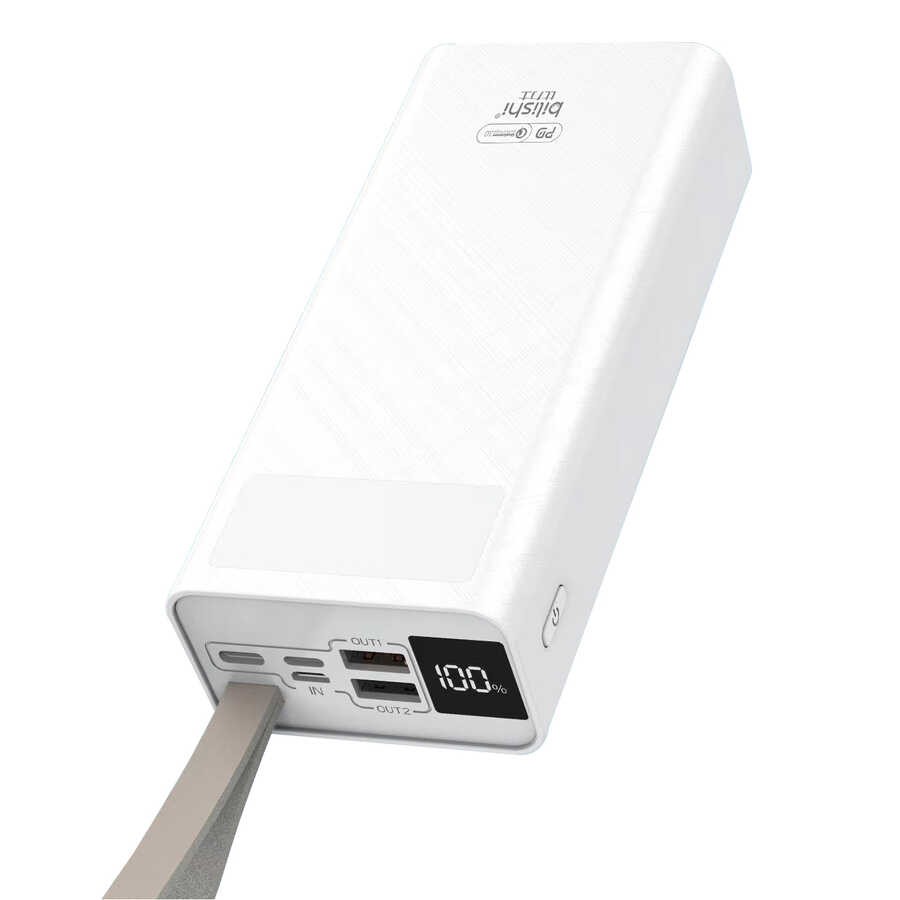 B-30 Askılı Led Göstergeli Taşınabilir Powerbank 30000 mAh