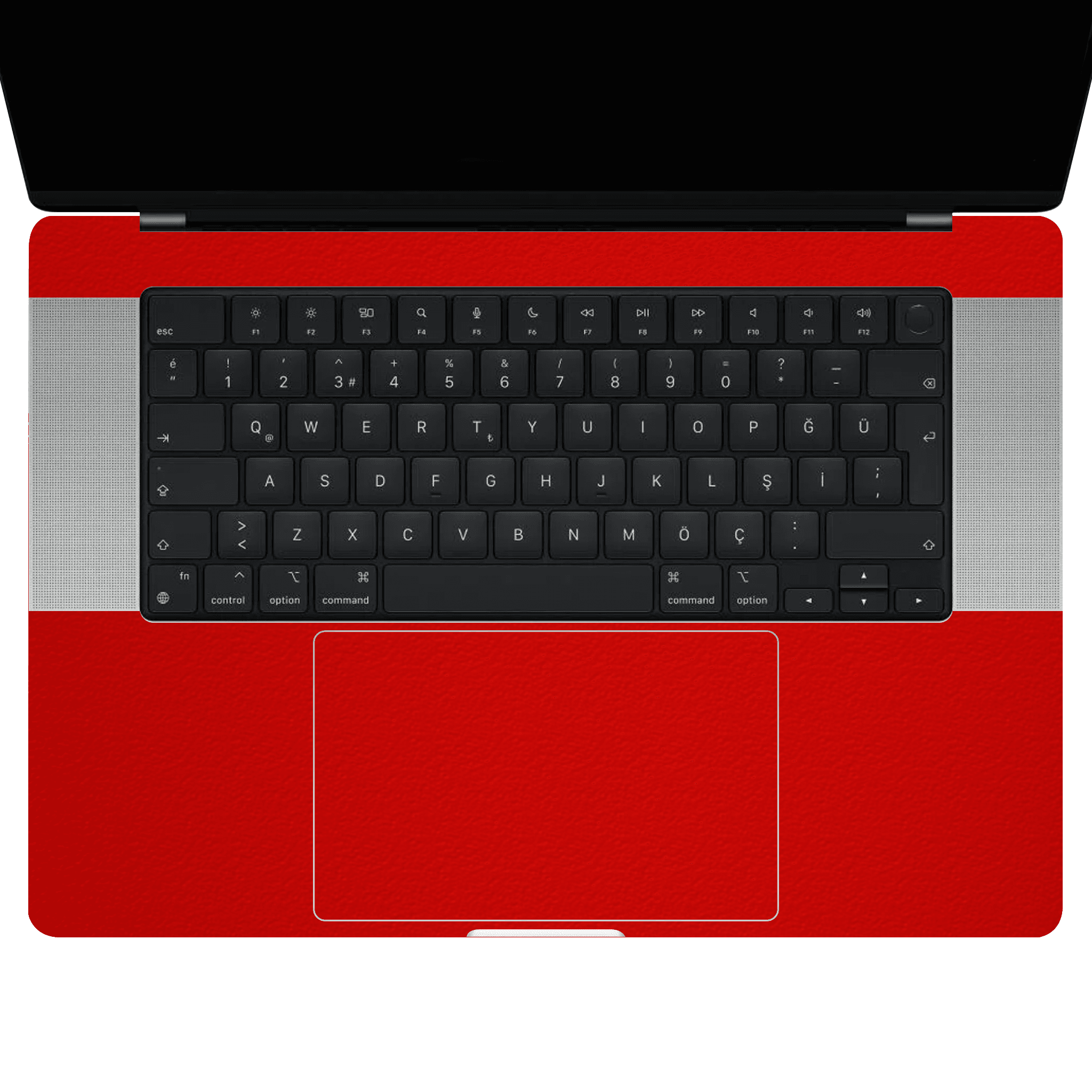 Macbook Pro 16" (2023 M3) Kaplama - Dokulu Kırmızı