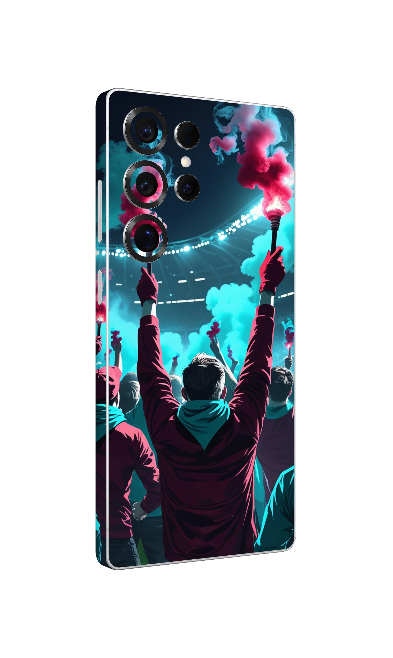 Samsung S25 Ultra Kaplama Bordo Mavi Taraftar