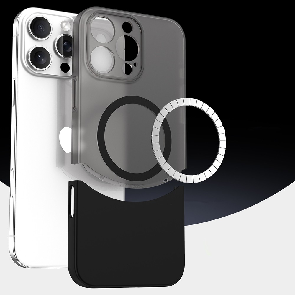 iPhone 16 Pro Kılıf M-Safe Şarj Özellikli Mıknatıslı Duble