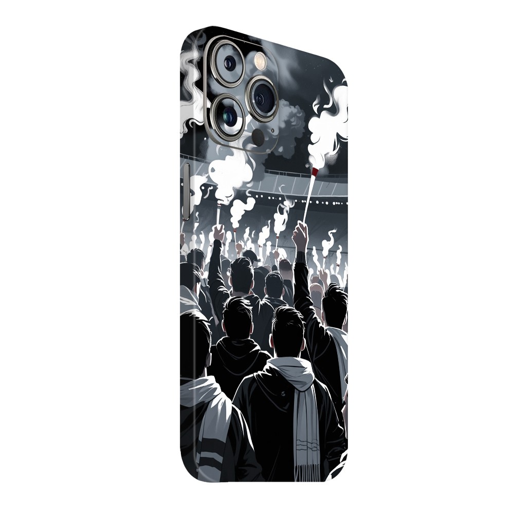 iPhone 15 Pro Max Kaplama Siyah Beyaz Taraftar