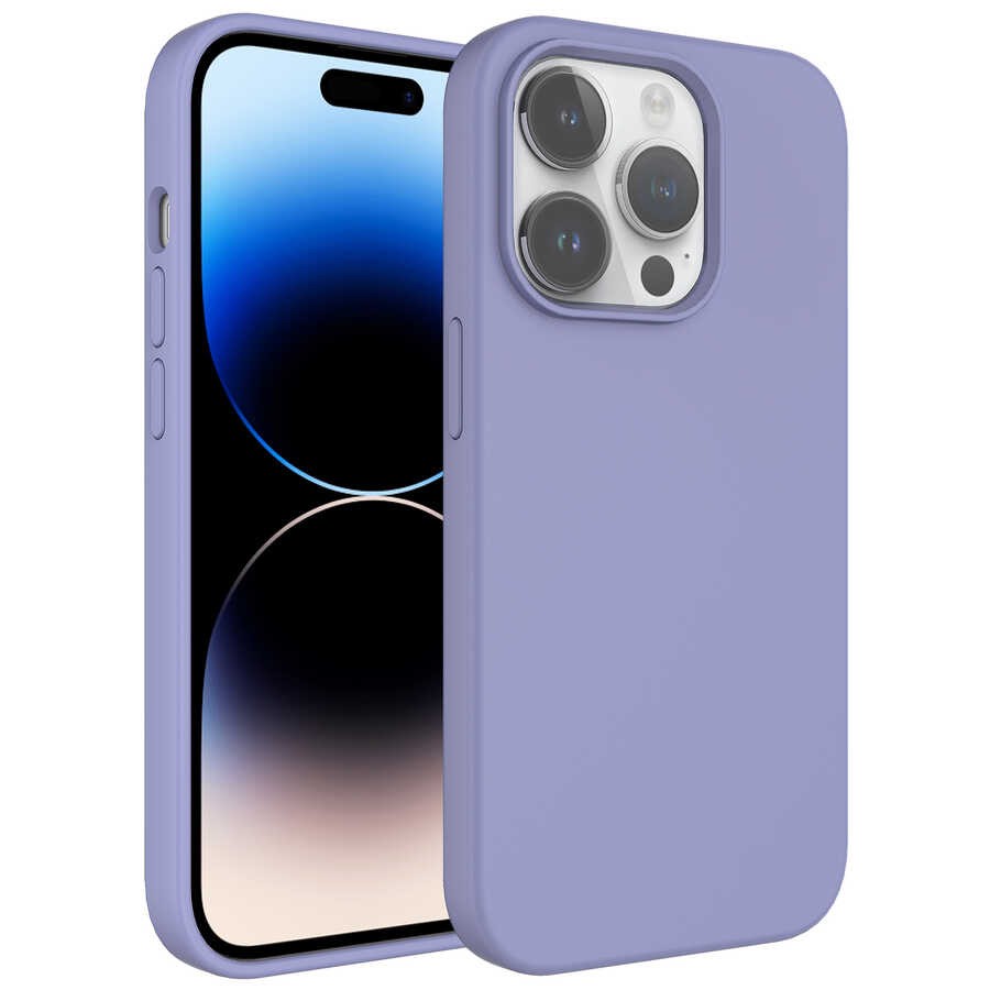 iPhone 14 Pro Max Kılıf Sıvı Teknolojili Silinebilir Sert Kivi