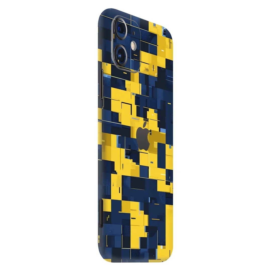 Sarı Lacivert Pixel