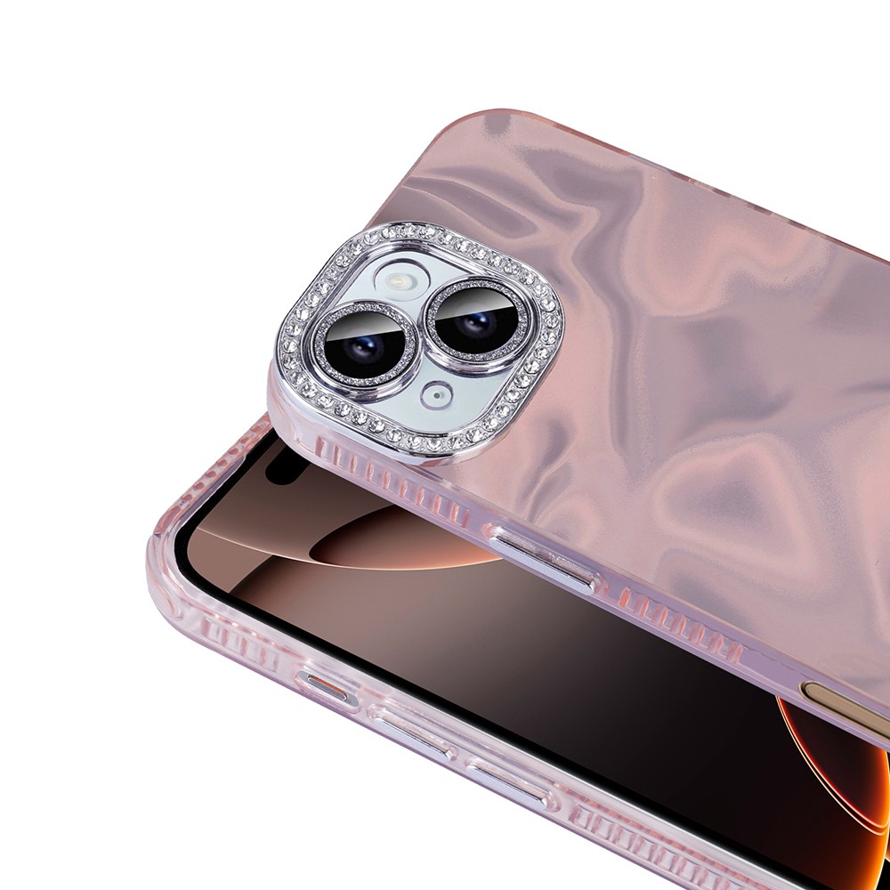 iPhone 16 Kılıf Airbagli Parlak Taş Detay Tasarımlı Esila