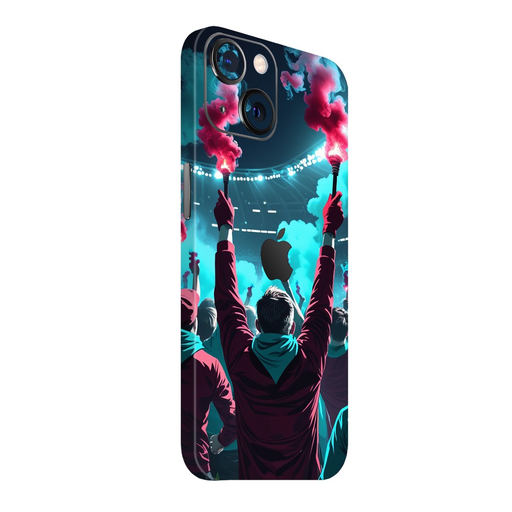 iPhone 15 Kaplama Bordo Mavi Taraftar