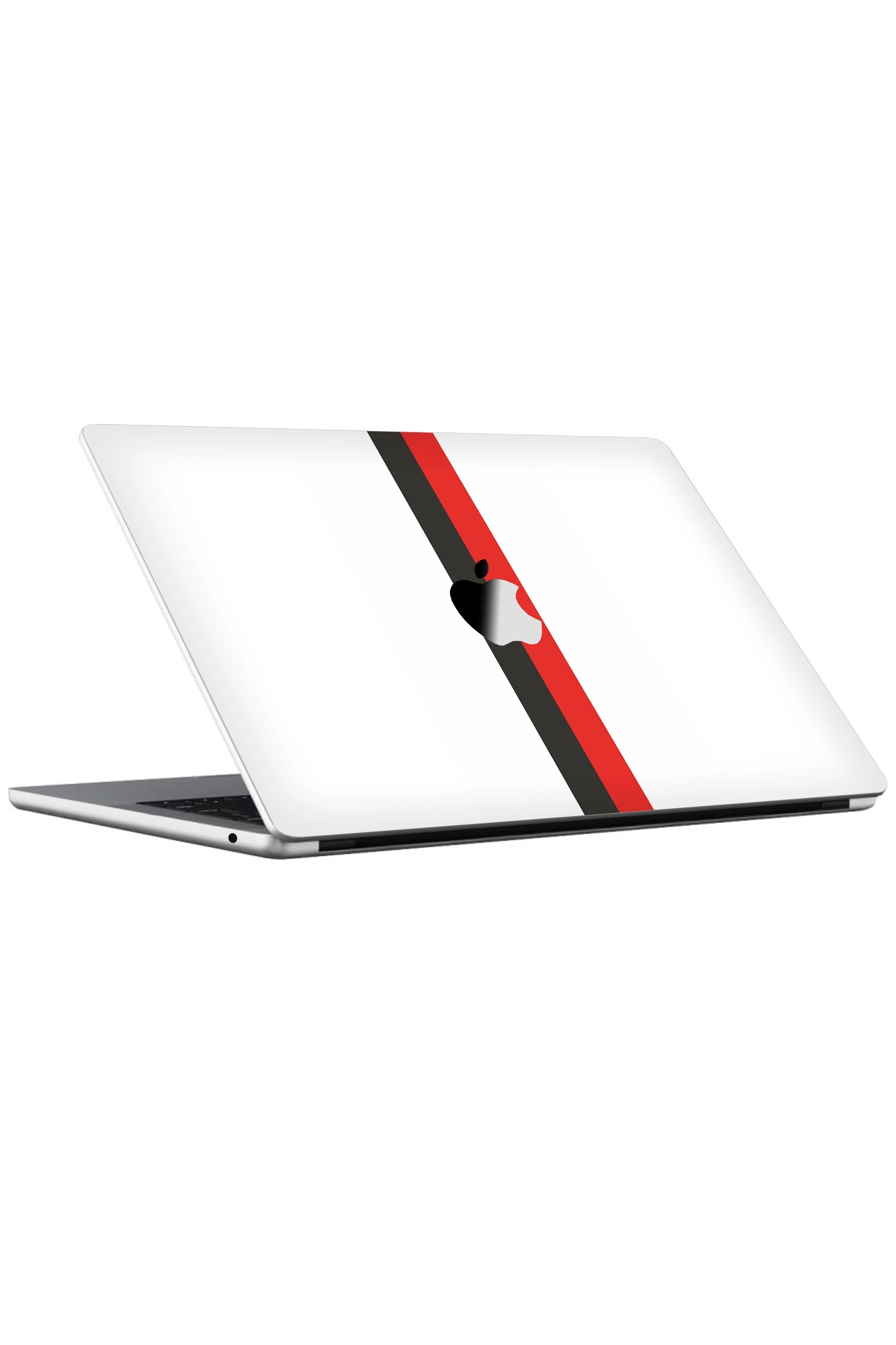 Macbook Air 13" (2024 M3) Kaplama - Siyah Beyaz Kırmızı