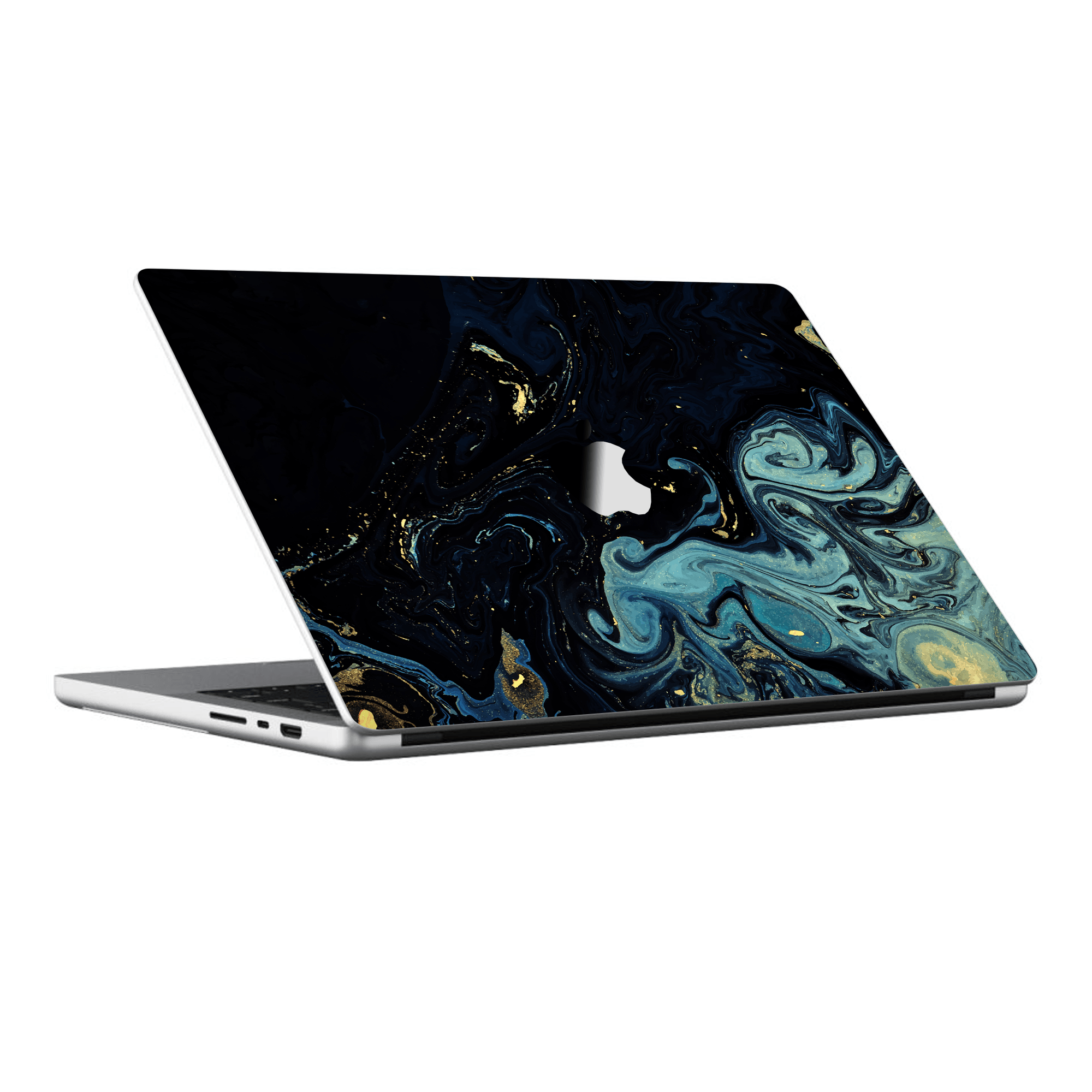 Macbook Pro 14" (2021 M1) Kaplama - Mistik Mavi Dalga
