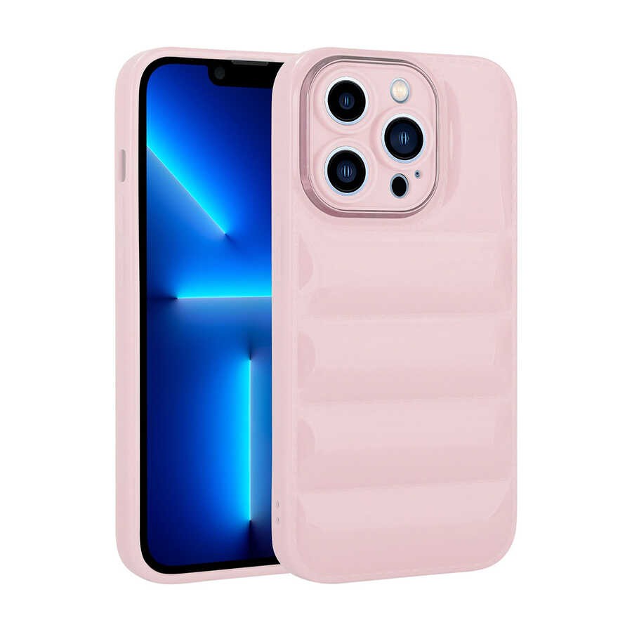 iPhone 13 Pro Max Kılıf Kamera Korumalı Parlak Airbag'li Galya