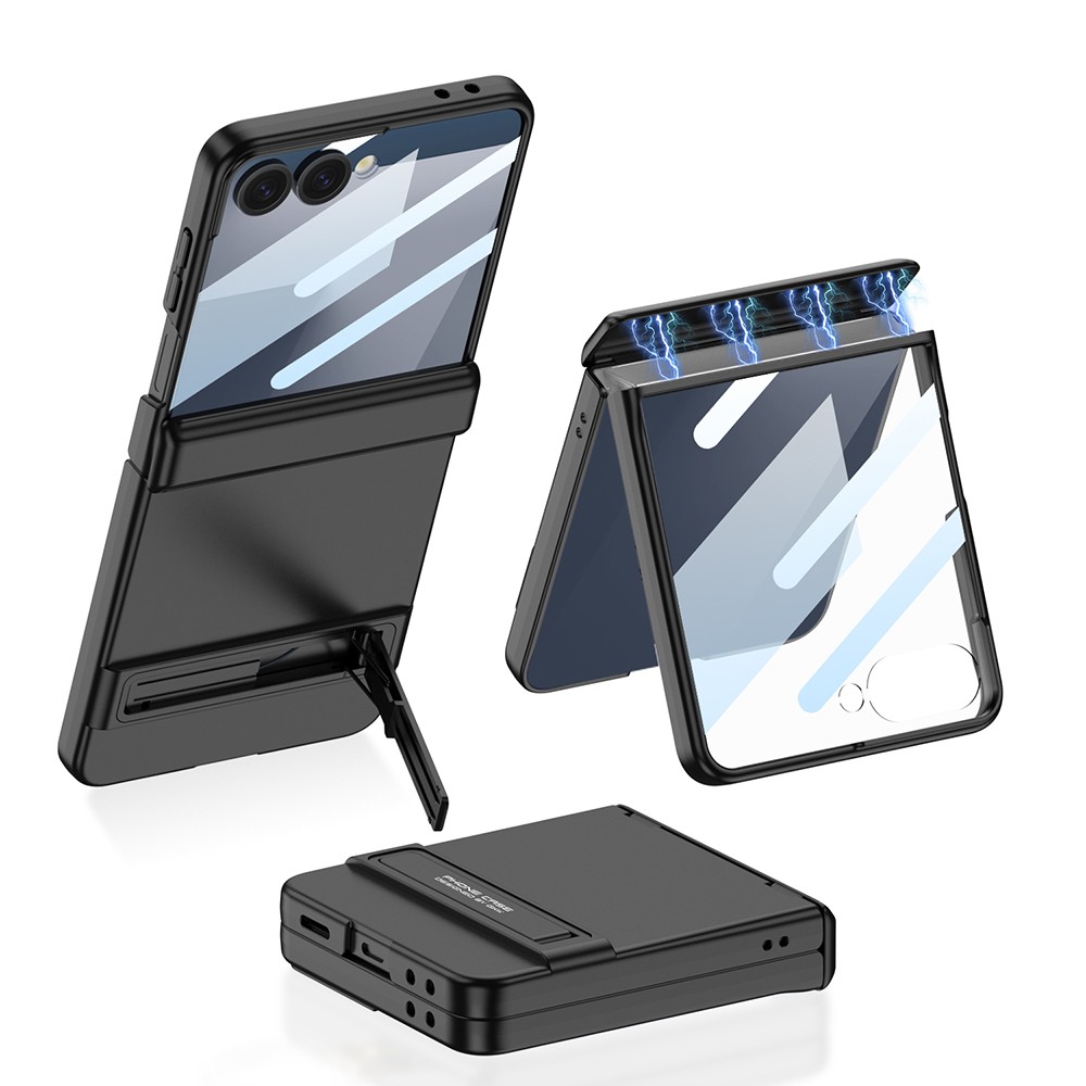 Galaxy Z Flip 7 Kılıf Zore Kıpta Standlı Kapak