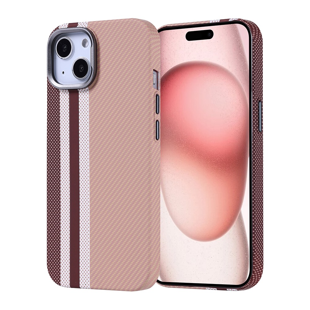 iPhone 15 Kılıf Karbon Fiber M-safe