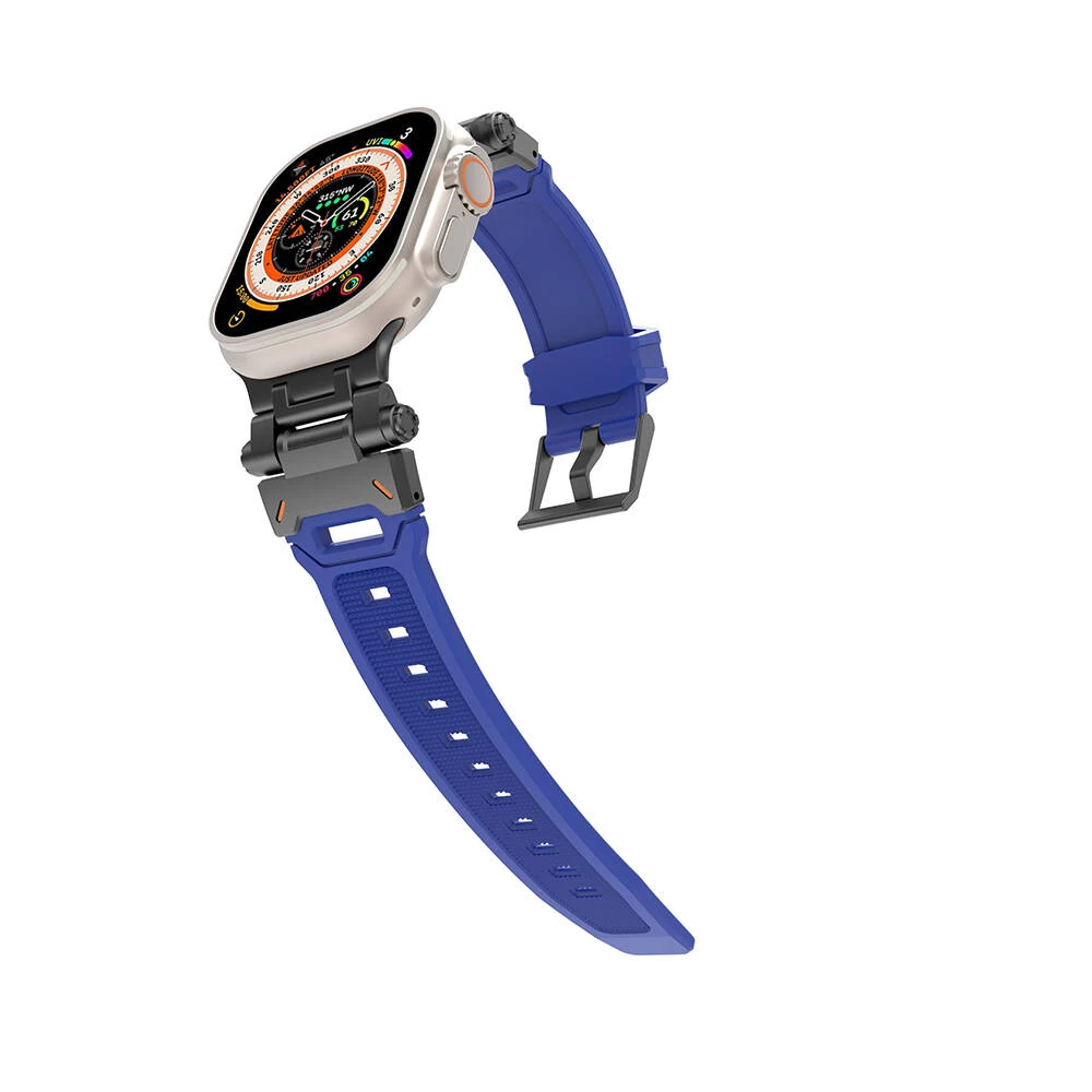 Watch 42mm KRD-108 Metal Başlıklı Silikon Kordon