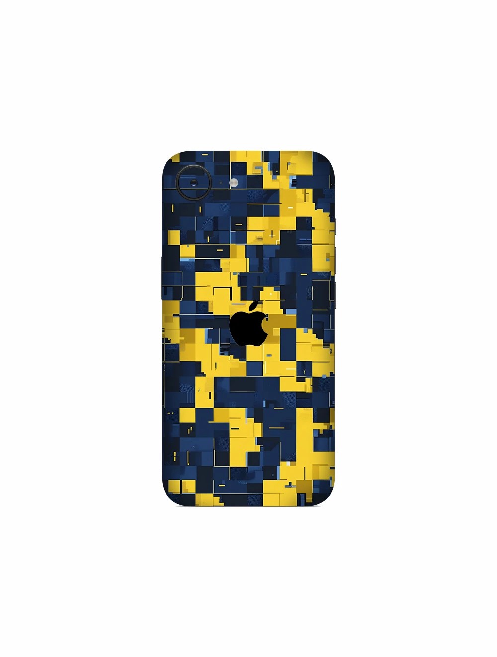 Sarı Lacivert Pixel