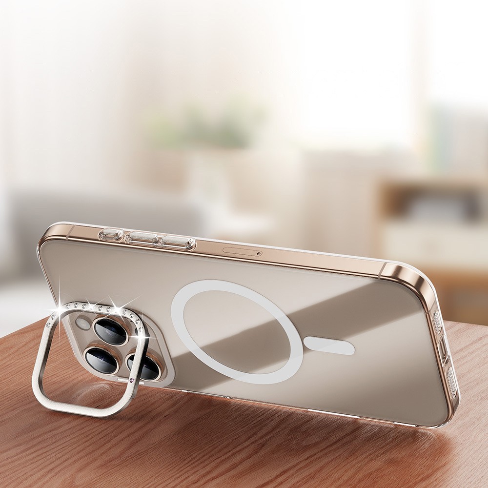 iPhone 16 Pro Kılıf M-safe Şarj Özellikli Kamera Standlı Estop