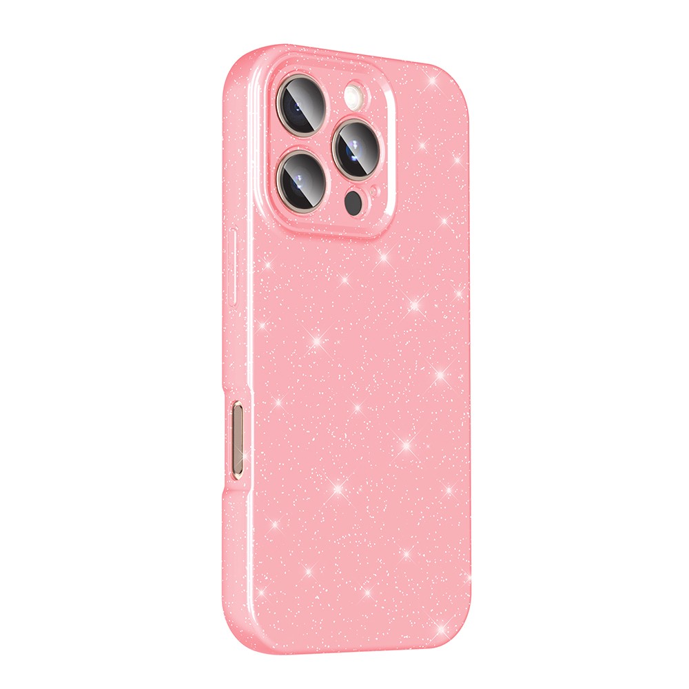 iPhone 16 Pro Kılıf Kamera Korumalı Simli Lüks Koton